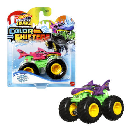 HW MONSTER TRUCKS COLOR SHIFTERS ASST