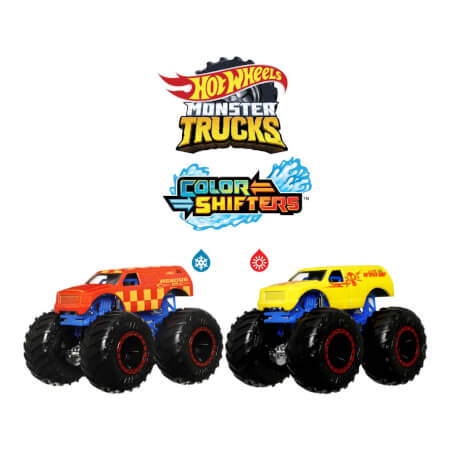 HW MONSTER TRUCKS COLOR SHIFTERS ASST