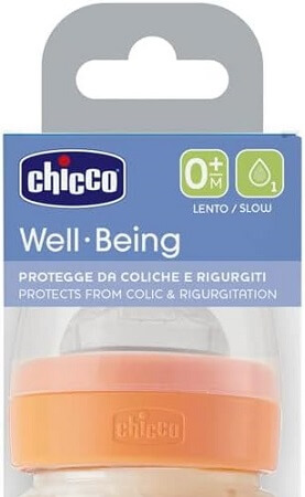 Steklena otroška steklenička Well-being silikon 240 ml uni