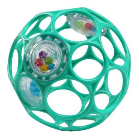 L Toy l RATTLE 10 cm temno turkizna 0m+