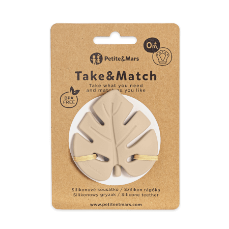 TAKE&MATCH Desert Sand silikonsko grizalo 0m+