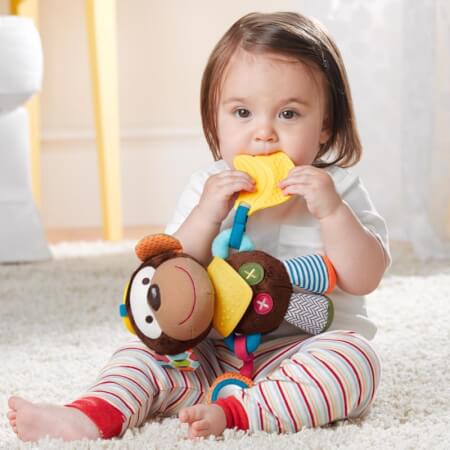 Aktivna igrača na obročku C Bandana Buddies Monkey 0m+