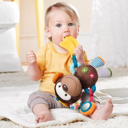Aktivna igrača na obročku C Bandana Buddies Monkey 0m+