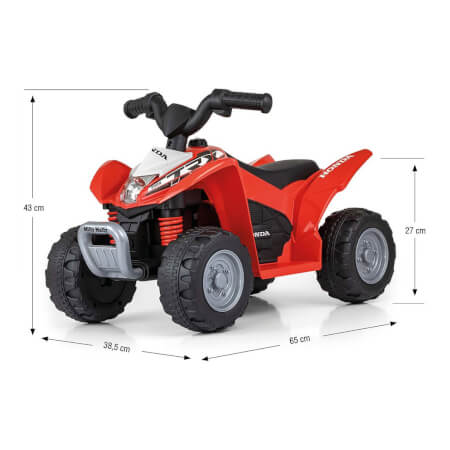 Električno štirikolesno kolo Honda ATV rdeča