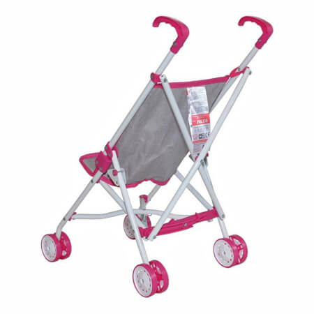 Otroški voziček za golf za lutke Julia Prestige Pink