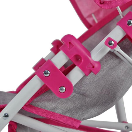 Športni voziček Natalie Prestige Pink za lutke