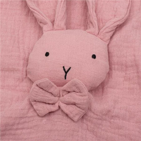 Muslinska spalna podloga Rabbit pink