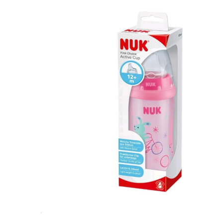 Otroška steklenička NUK Active Cup 300 ml deček