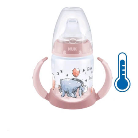 Otroška steklenička NUK Winnie the Pooh z uravnavanjem temperature 150 ml roza