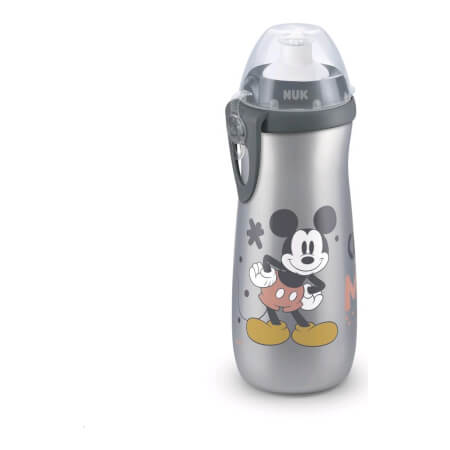 NUK Športna skodelica Disney Cool Mickey 450 ml siva