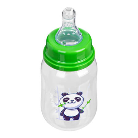 Akuku 125 ml steklenička panda zelena