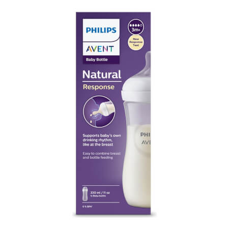 Otroška steklenička Avent Natural Response 330 ml +3m