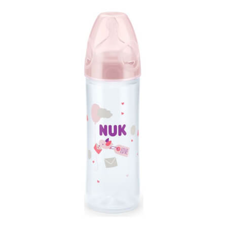 Otroška steklenička NUK LOVE 250 ml, 6-18 m roza