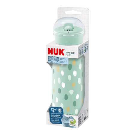 Otroška steklenička NUK Mini-Me Flip 450 ml (12+ m.) zelena