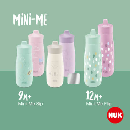 Otroška steklenička NUK Mini-Me Flip 450 ml (12+ m.) roza