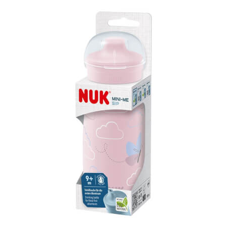 Otroška steklenička NUK Mini-Me PP Sip 300 ml (9+ m.) roza