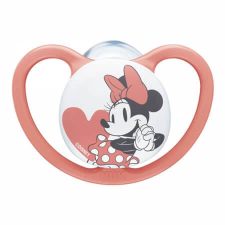 Vesoljski dude NUK 6-18m Disney Mickey Mouse Rdeča