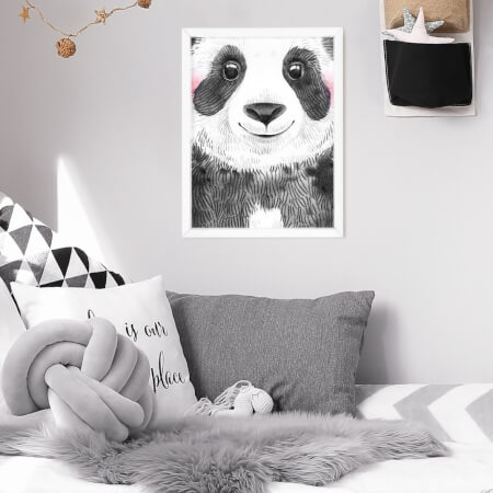Dekoracija za otroško sobo – slika pande