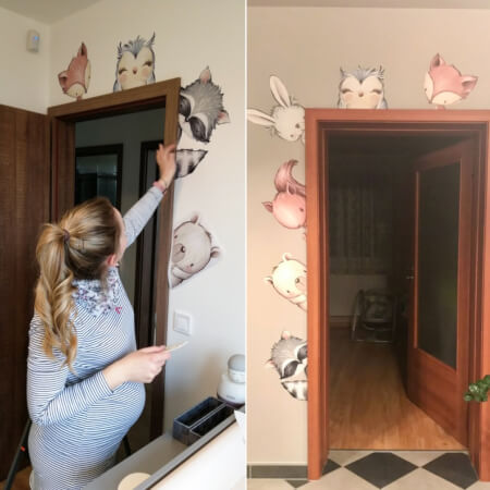 Nalepke živali za vrata