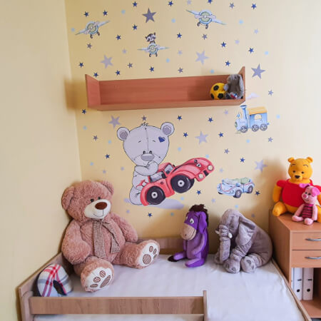 Otroške stenske nalepke – medvedek