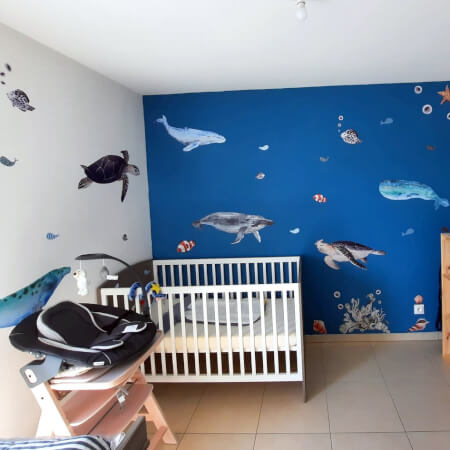 Nalepke za otroško sobo - Podvodni svet