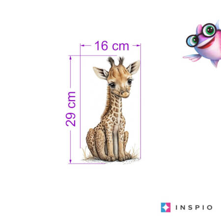 Mala žirafa - Stenska nalepka