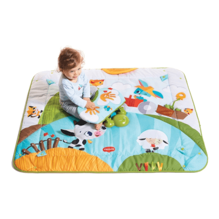 Igralna odeja s trapezom Gymini Kick & Play Tiny Farm