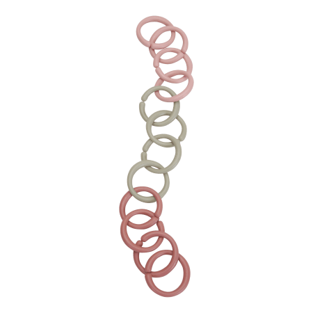 Povezovalni obroči veriga roza