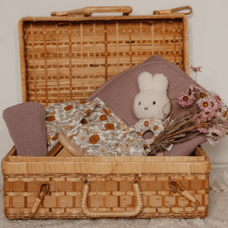 Miffy Vintage cvetje zajček rattle