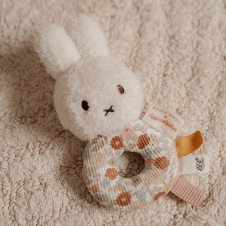 Miffy Vintage cvetje zajček rattle