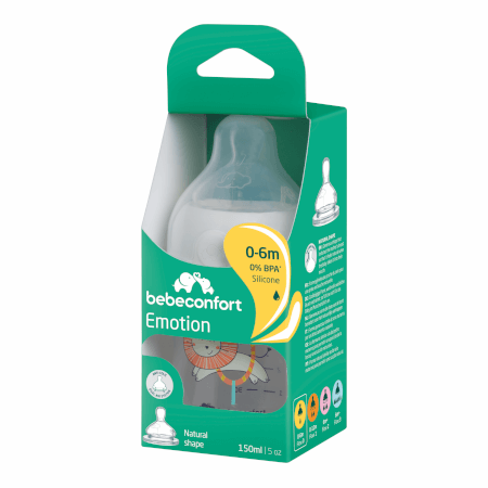 Otroška steklenička Emotion 150ml 0-6m Bela