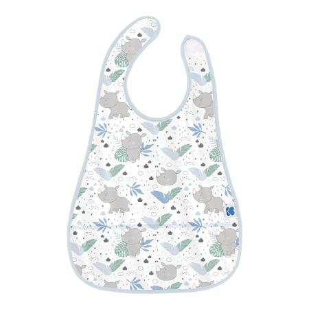 Plastični slinček z žepom Savanna Pattern Blue