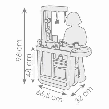 Kitchenette Bon Appetit Češnjevo modra in bela elektronika