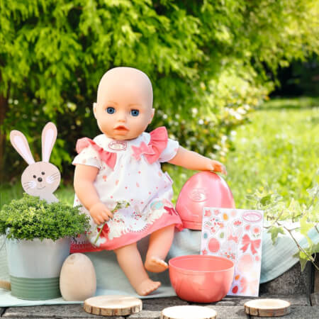 Baby Annabell velikonočno jajce z oblačili, 43 cm