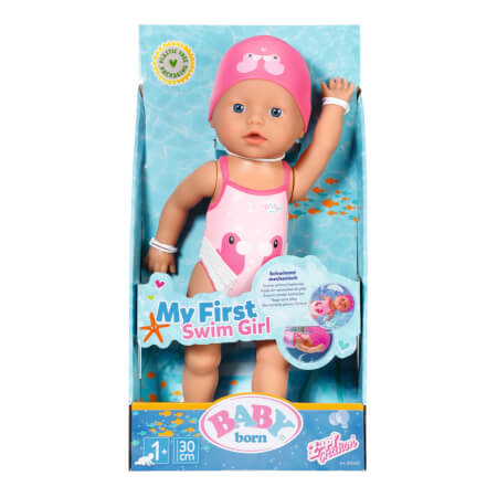 BABY born Moj prvi plavalec, deklica, 30 cm