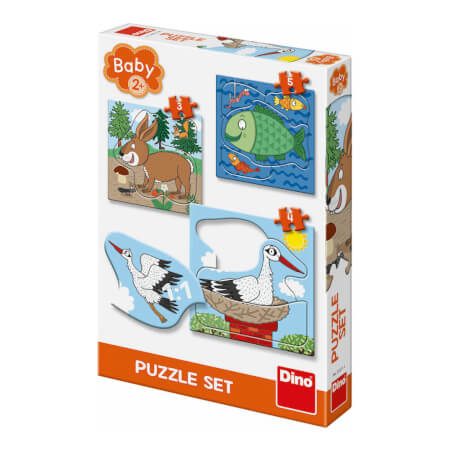 Živali: kje živijo 3-5 baby puzzle