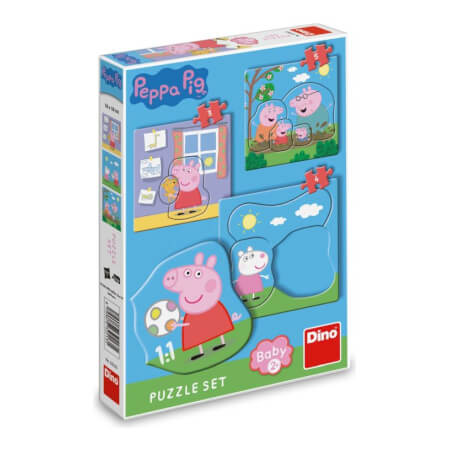 PEPPA PIG - DRUŽINA 3-5 otrok Sestavljanke