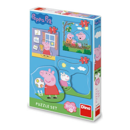 PEPPA PIG - DRUŽINA 3-5 otrok Sestavljanke