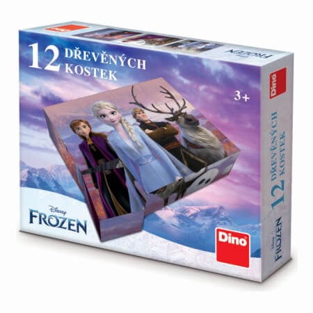 FROZEN II 12 lesenih licenčnih kock