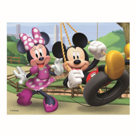 MICKEY IN MINNIE 12 lesenih kock za licenco