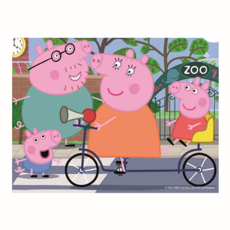 PEPPA PIG 12 lesenih kock za licenciranje