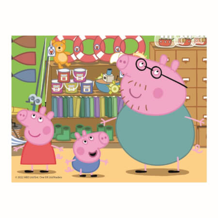 PEPPA PIG 12 lesenih kock za licenciranje