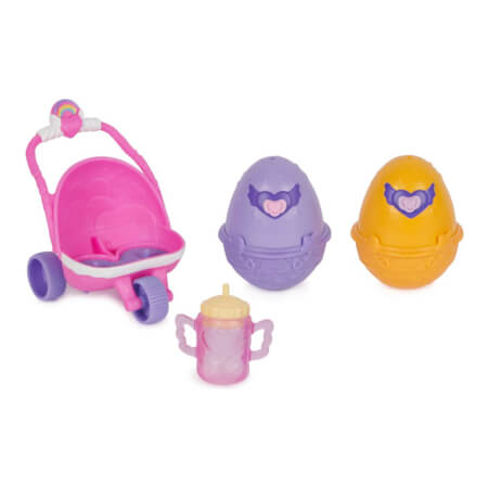 IGRALNI SET HATCHIMALS Z VOZIČKOM ZA ŽIVALI