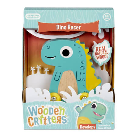 Little Tikes Wooden Critters Leseni dirkalnik, 3 vrste