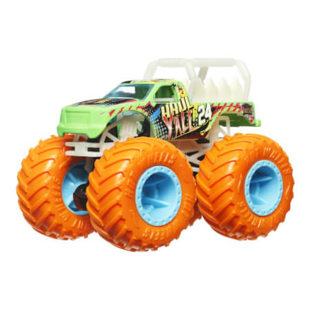 HW MONSTER TRUCKS GLOW IN THE DARK ASST